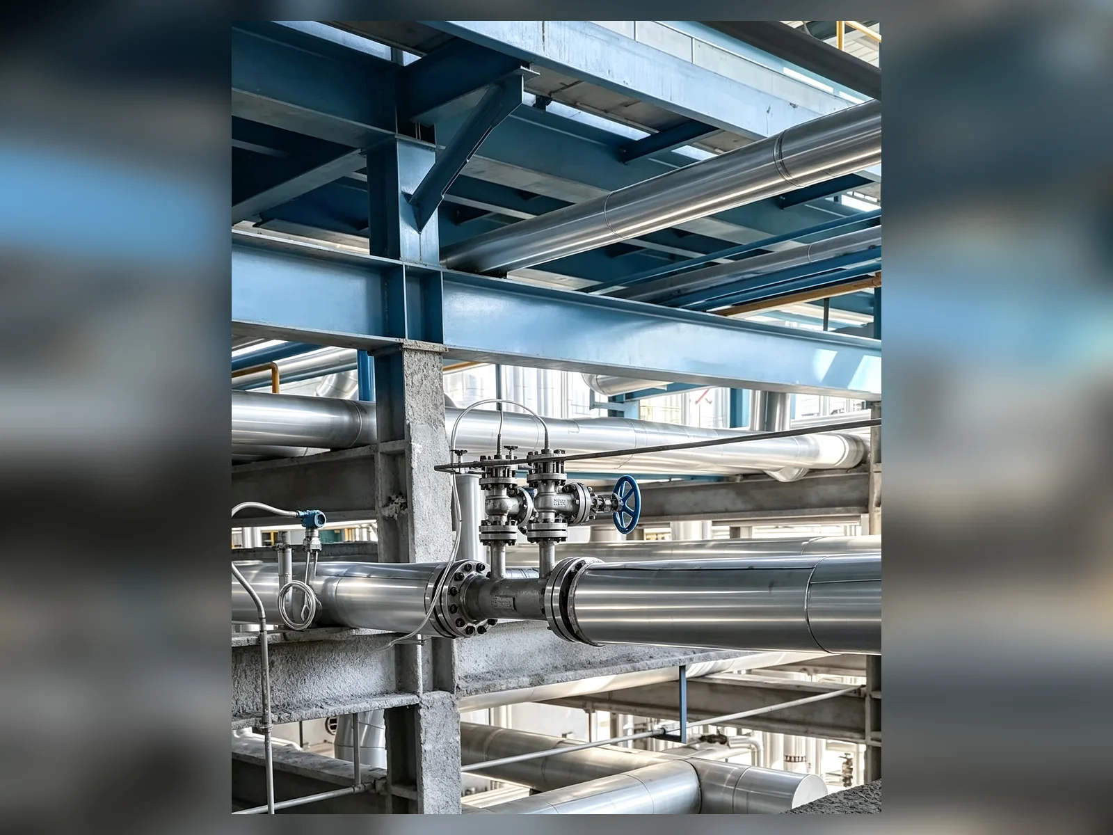 Wedge flow meter installed for coal-tar measurement in a coking-industry process line