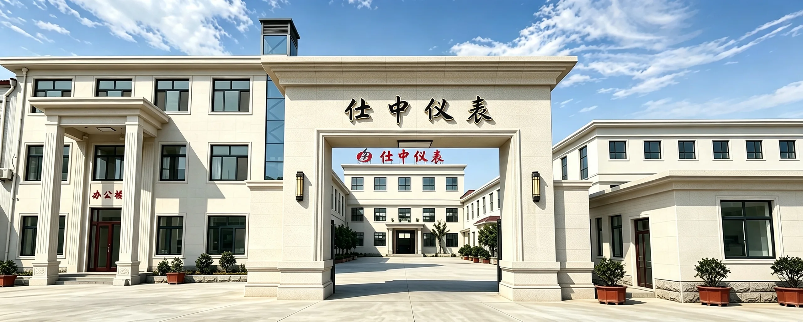 Main entrance and manufacturing campus of Jinan Shizhong Automation Instruments in Jinan, China